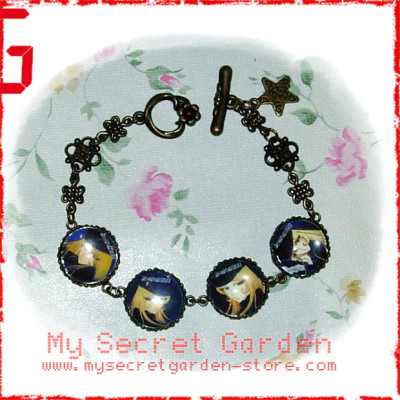 Galaxy Express 999 银河铁道 anime Cabochon Bronze Bracelet  Galaxy Express 999 银河铁道 anime Cabochon Bronze Bracelet